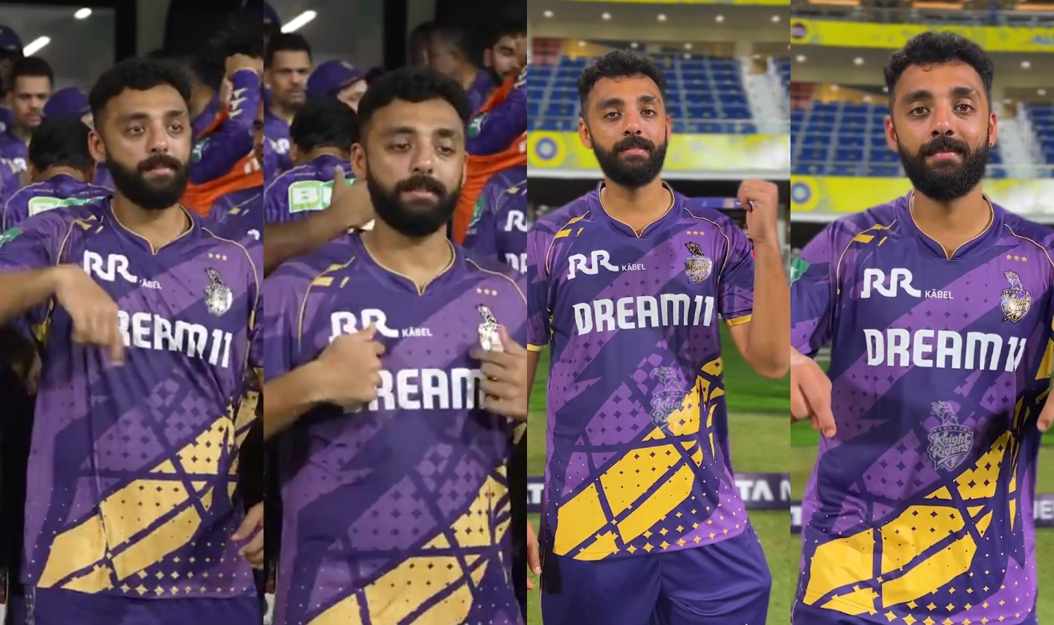 Varun Chakaravarthy celebrates after KKR defeated CSK in Chennai | X/KKR X