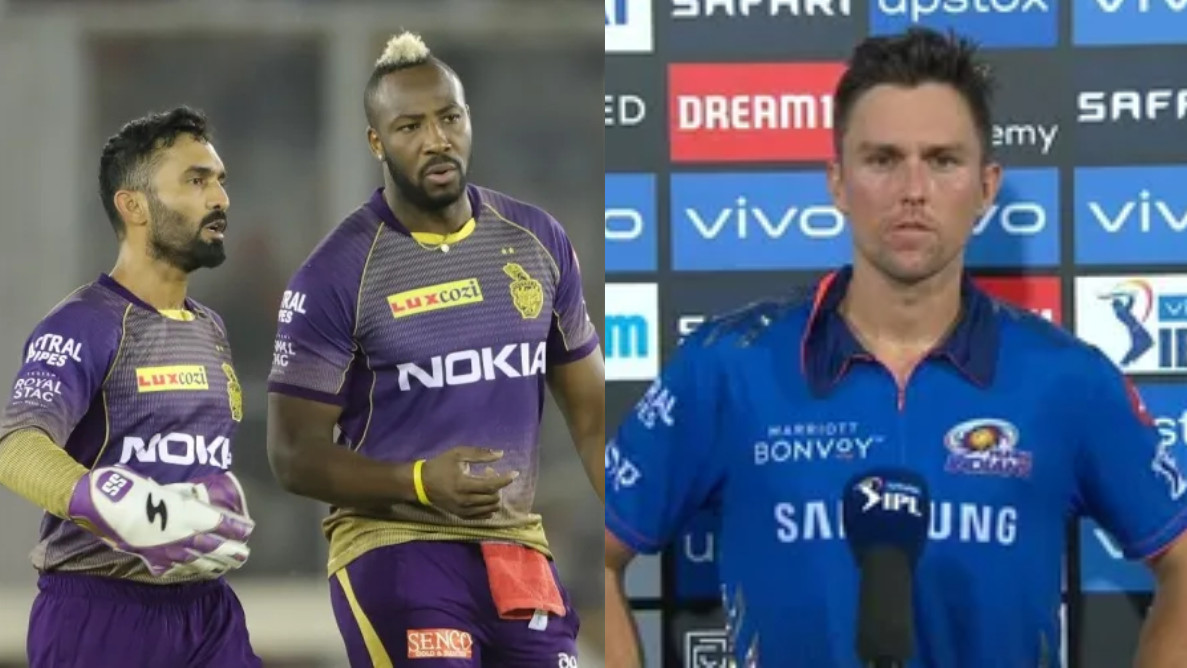 IPL 2021: WATCH - It was intimidating bowling to Dinesh Karthik and Andre Russell- Trent Boult
