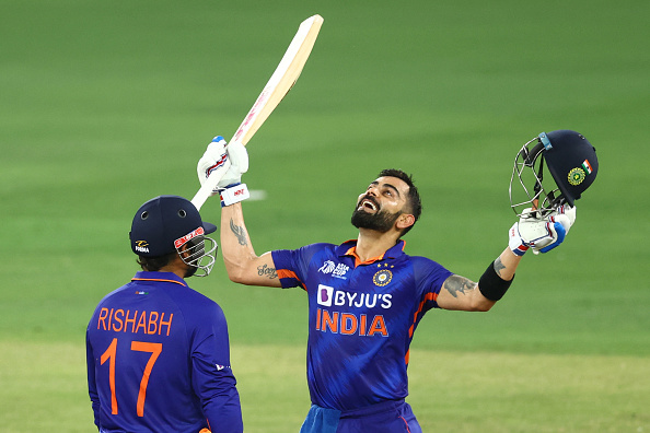 Virat Kohli celebrates his 71st ton | Getty