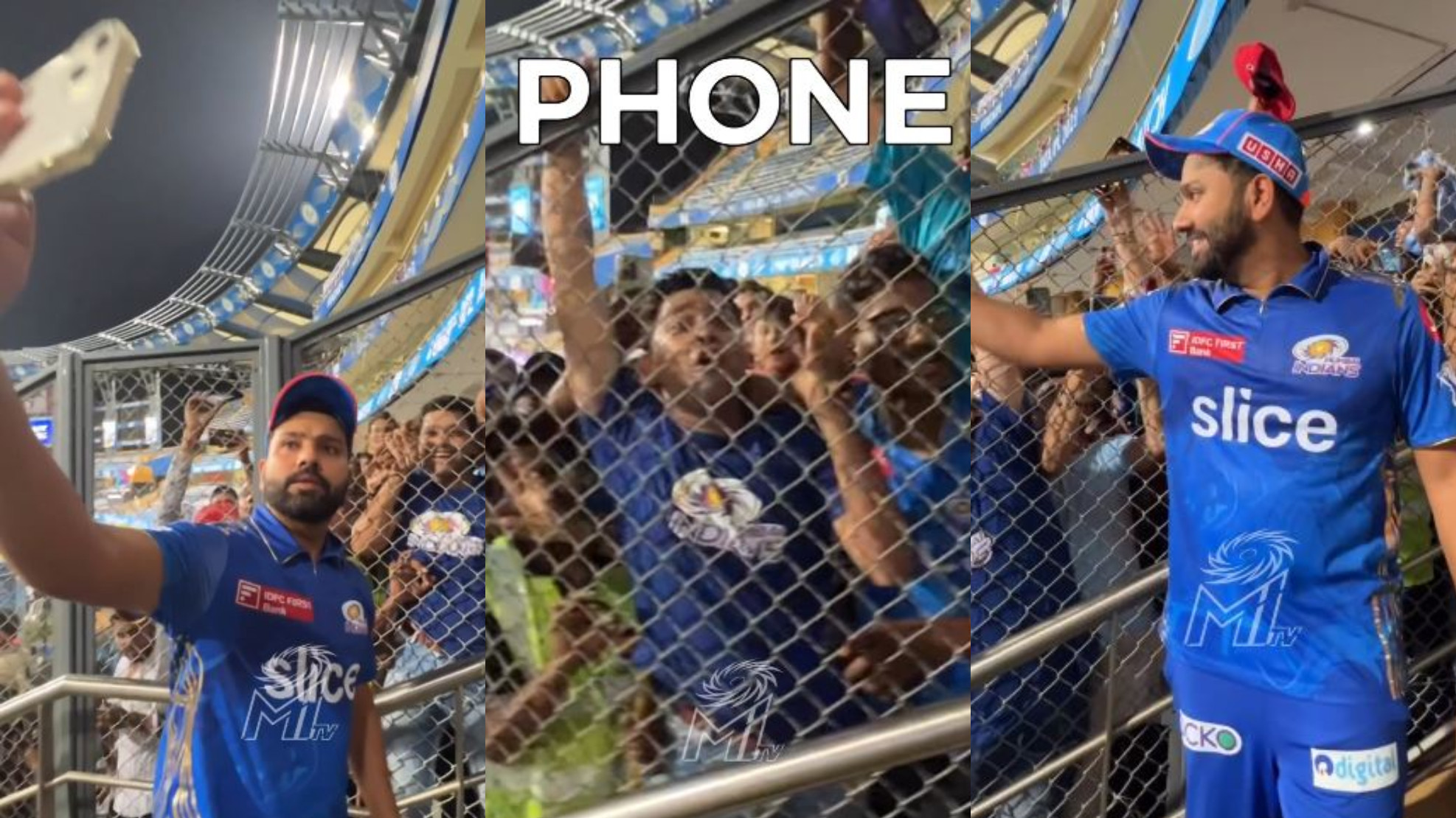 IPL 2023: WATCH- Rohit Sharma plays prank on a fan; walks away with his phone after taking a selfie