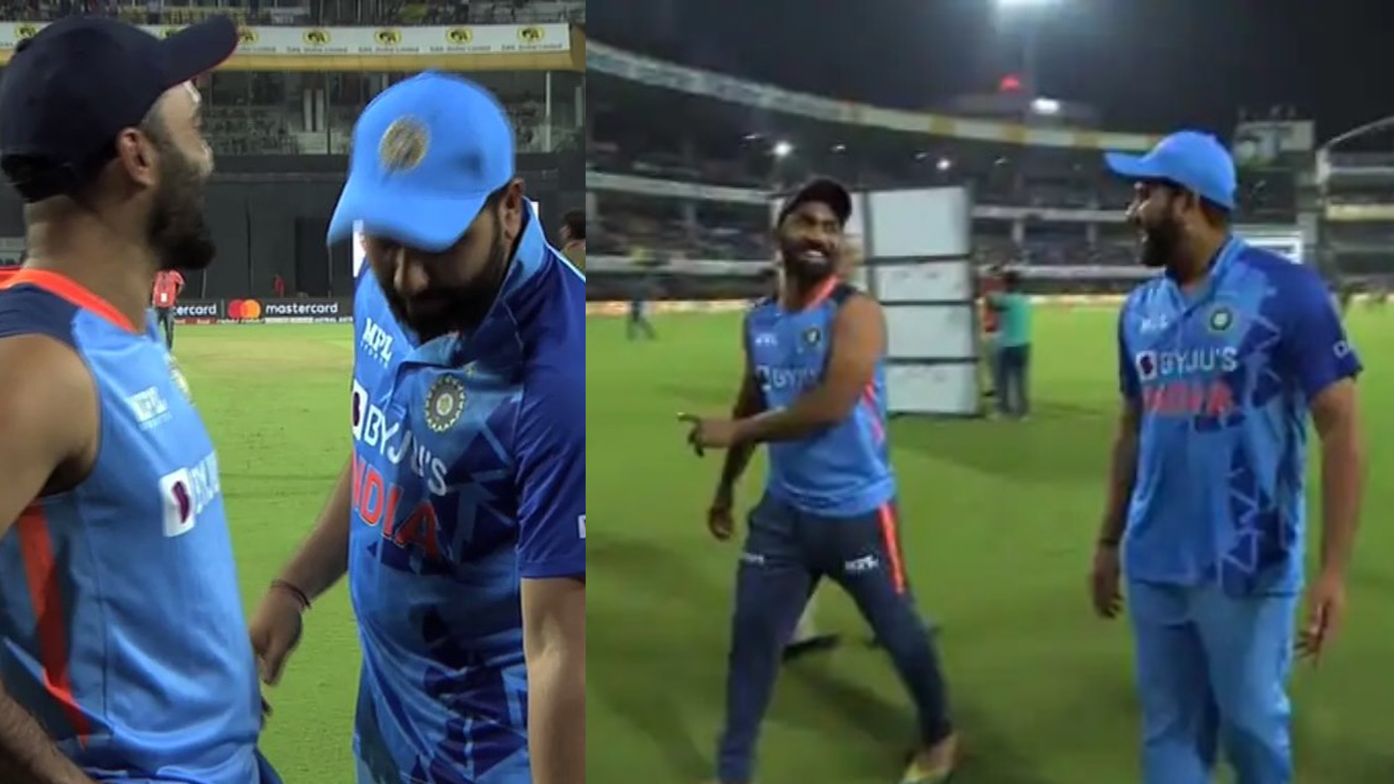 IND v SA 2022: WATCH- Rohit Sharma and Dinesh Karthik share a lighter moment after 3rd T20I