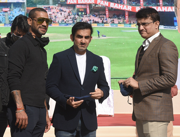 Gautam Gambhir, Shikhar Dhawan, and Sourav Ganguly | GETTY