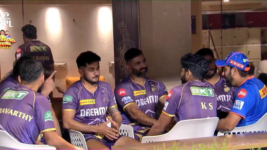 IPL 2024: Rohit Sharma’s intense meeting with KKR contingent leaves fans speculating his move to Kolkata franchise