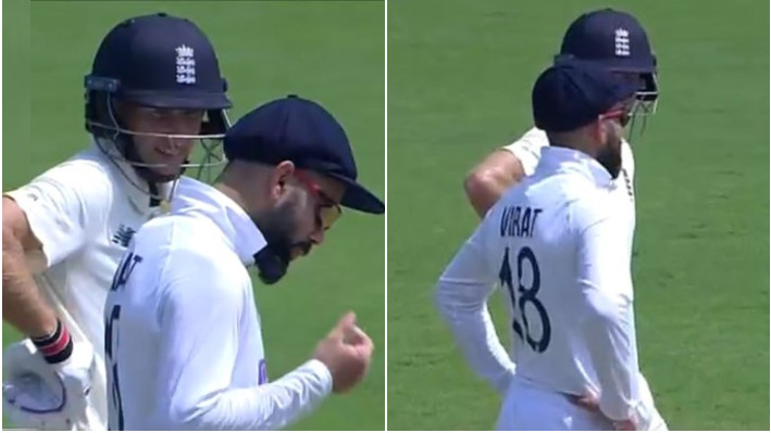 IND v ENG 2021: WATCH - Virat Kohli and Joe Root have a light chat in the middle; Twitterati reacts