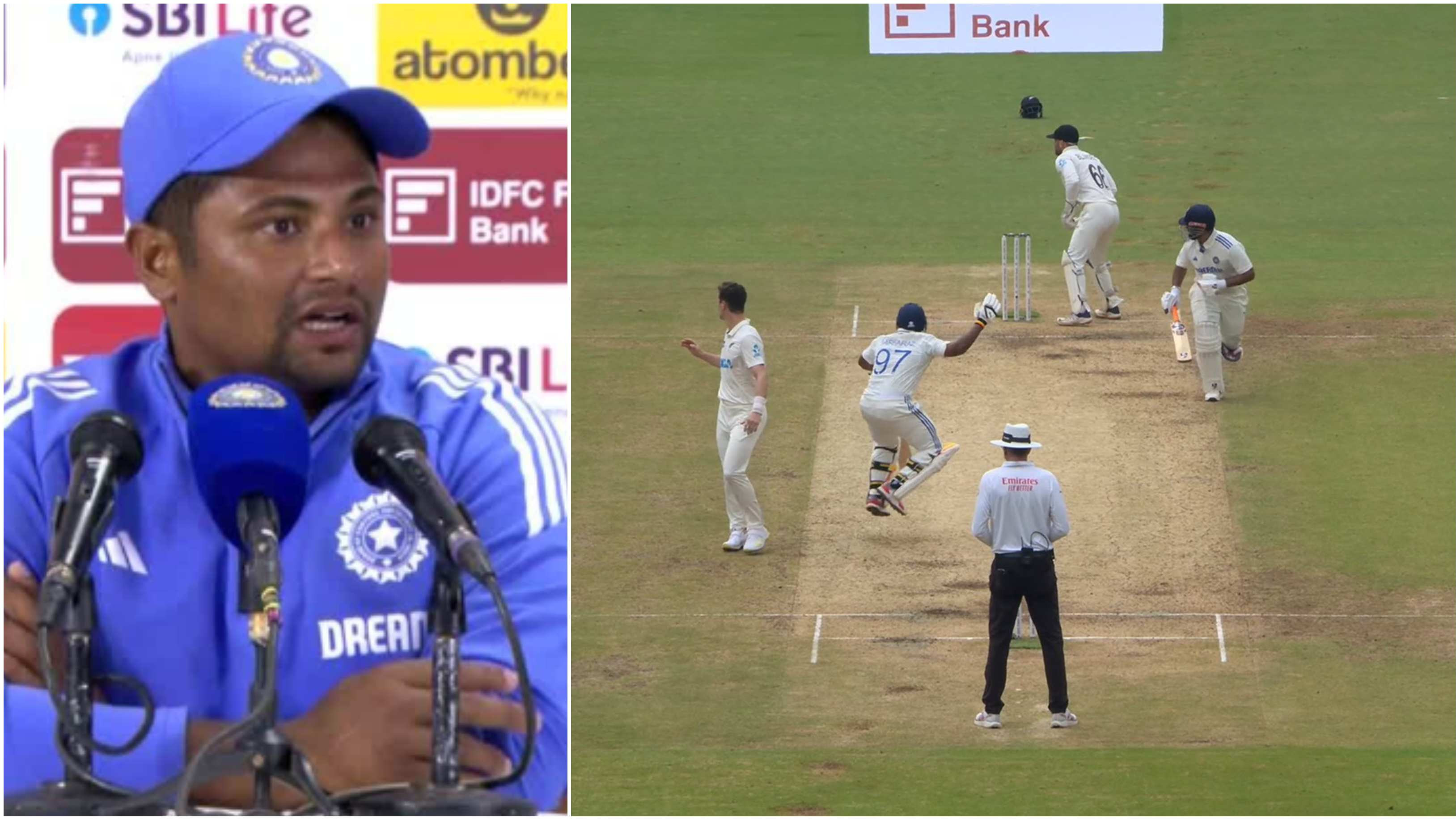 IND v NZ 2024: “I screamed 'stop stop' but he…,” Sarfaraz reflects on his mix-up with Rishabh Pant in Bengaluru Test