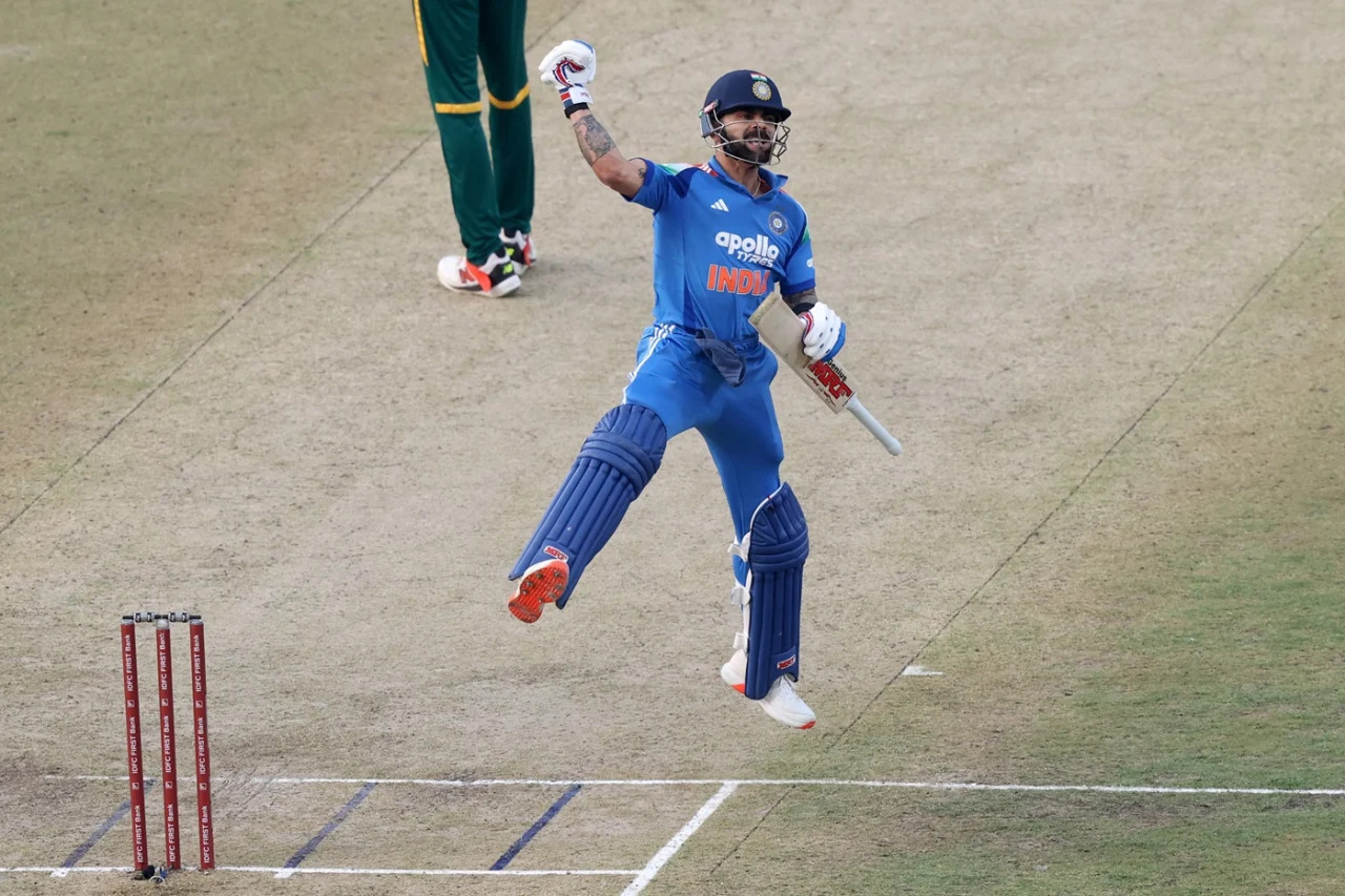 Virat Kohli made his 52nd ODI century and 83rd ton in international cricket | Getty