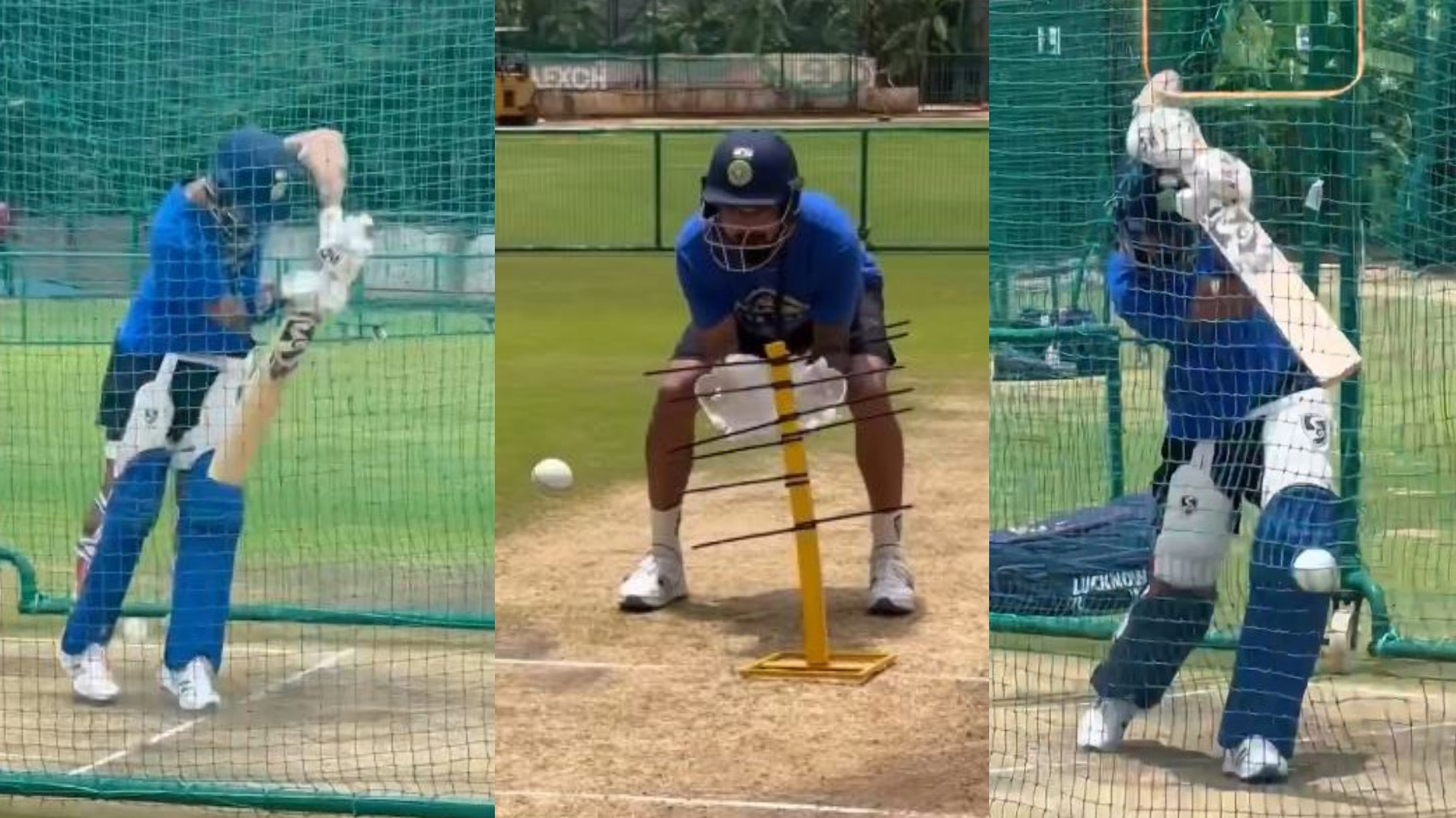 WATCH- KL Rahul sweats it out in the nets with the bat; trains as wicketkeeper also ahead of possible return