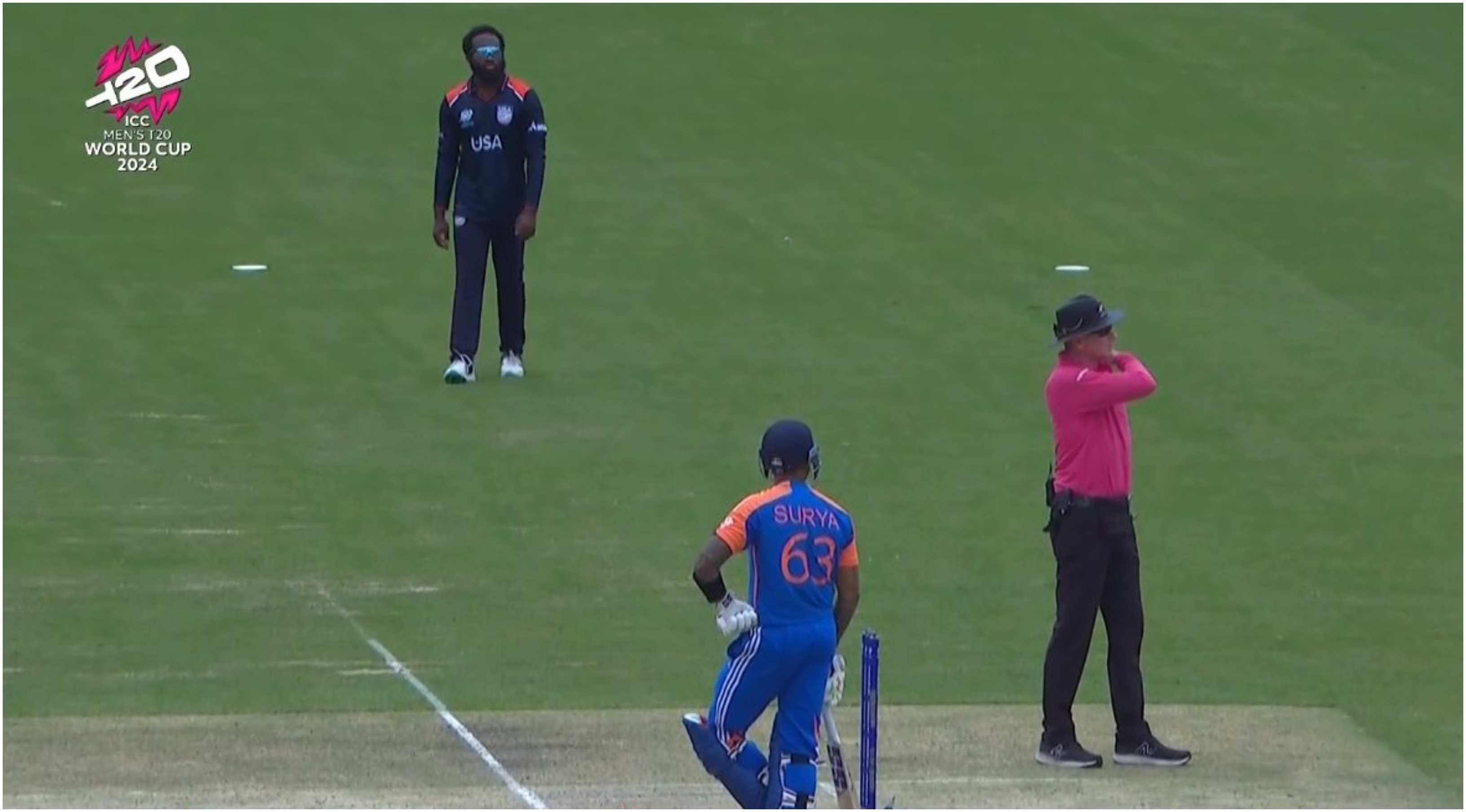 USA were penalised five runs against India | HotStar/Screengrab