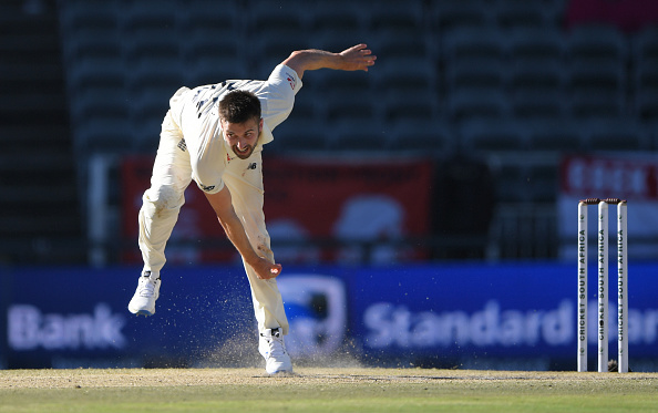 Mark Wood in action during the South Africa series | Getty