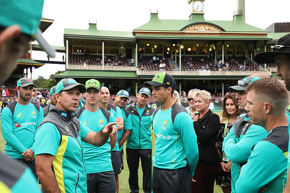 Alex was presented debut cap by Ponting | Getty Images