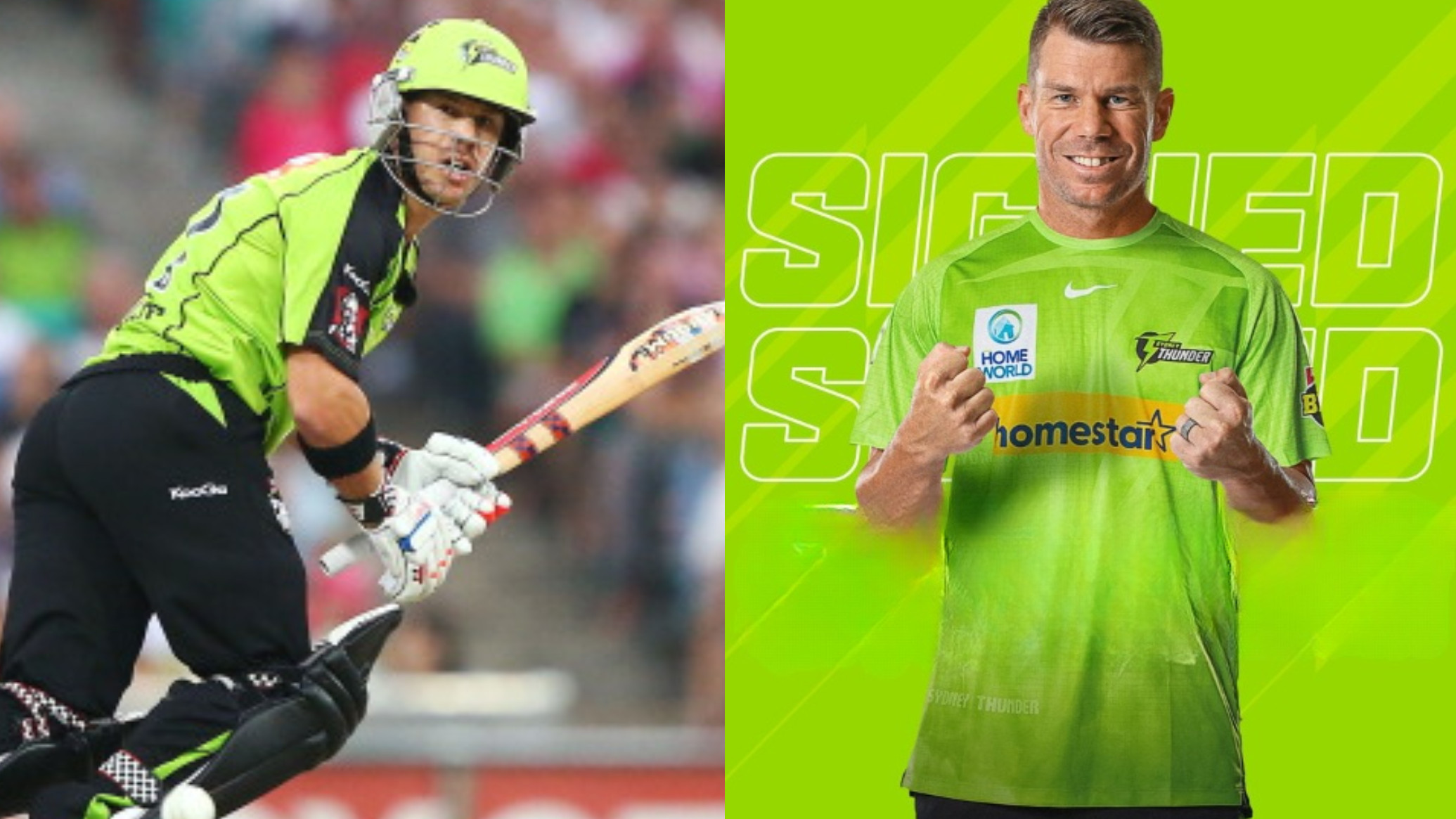 'My girls told me that they'd love to watch me play': David Warner joins Sydney Thunder for BBL return
