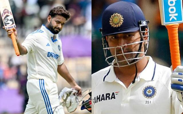 Rishabh Pant equaled MS Dhoni's record for most Test centuries by an Indian keeper | Twitter