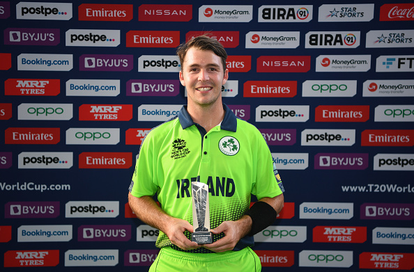 Curtis Campher earned the Player-of-the-Match award for taking four wickets in four consecutive balls | Getty