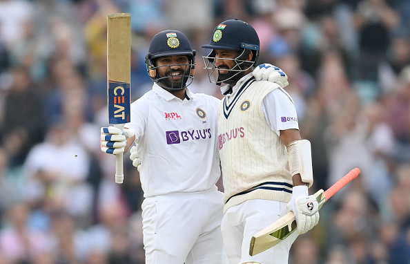 Rohit Sharma celebrates his century at the Oval | Getty