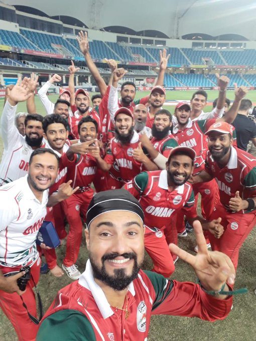 It was a great moment for Oman cricket | Twitter/T20 World Cup 