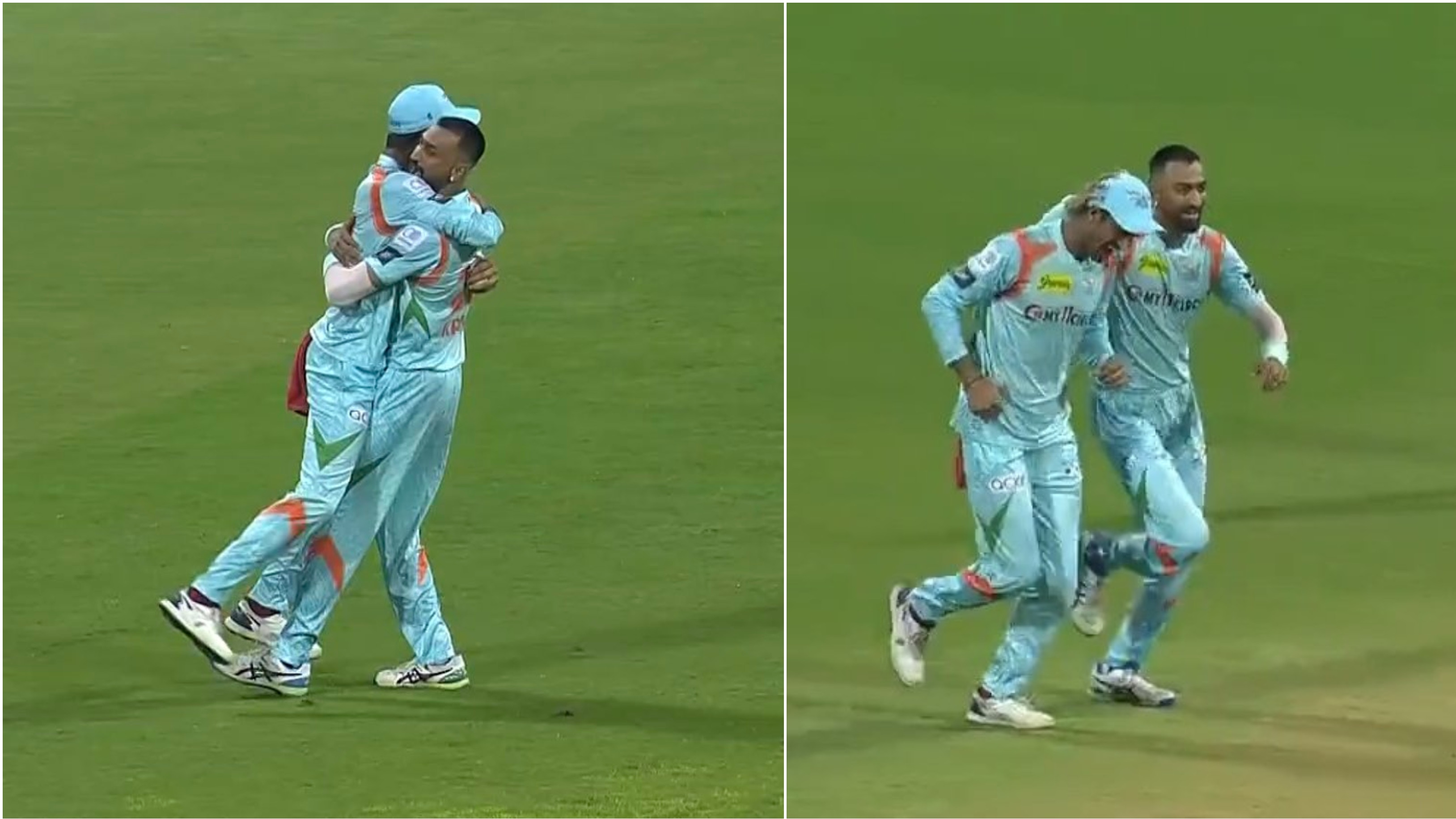 IPL 2022: WATCH – Krunal Pandya, Deepak Hooda hug each other after LSG claim Shubman Gill’s wicket