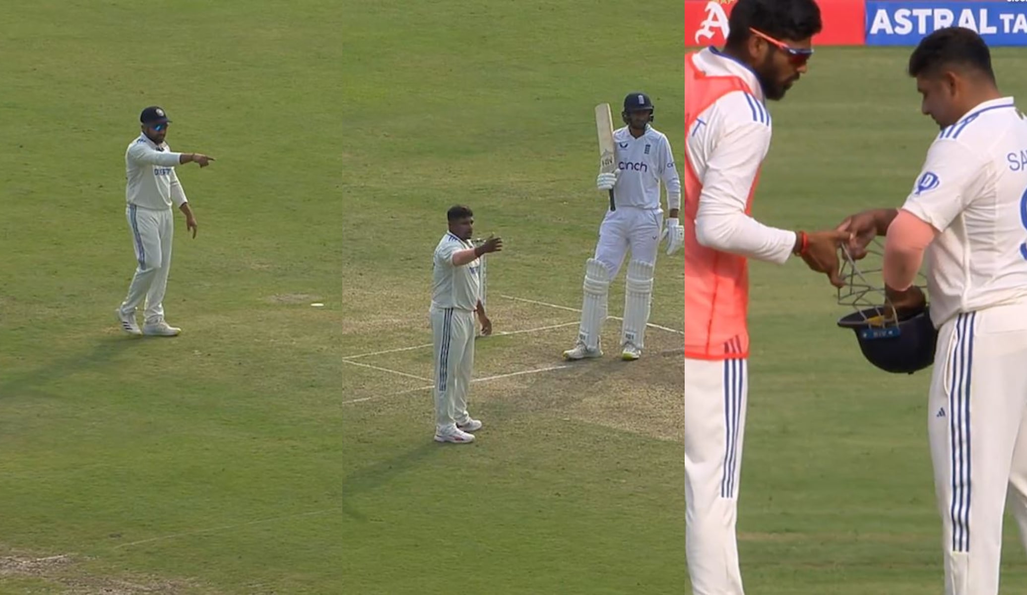 Rohit Sharma instructed Sarfaraz Khan to wear a helmet at silly point | JioCinema X