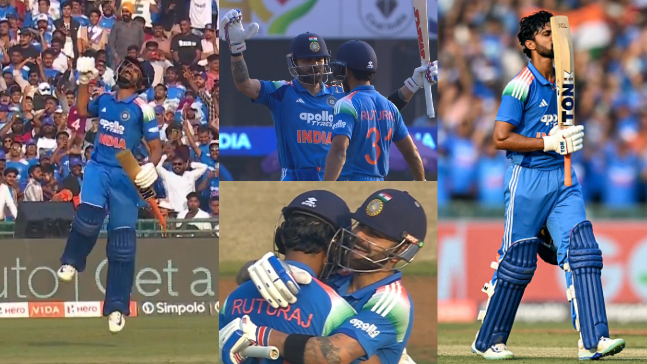 IND v SA 2025: WATCH- Ruturaj Gaikwad’s emotional celebration after hitting maiden ODI ton; Virat Kohli joins in the festivities