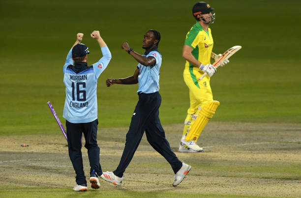 Man of the Match Jofra Archer took 3 wickets in the second ODI against Australia. (Photo - Getty Images) 