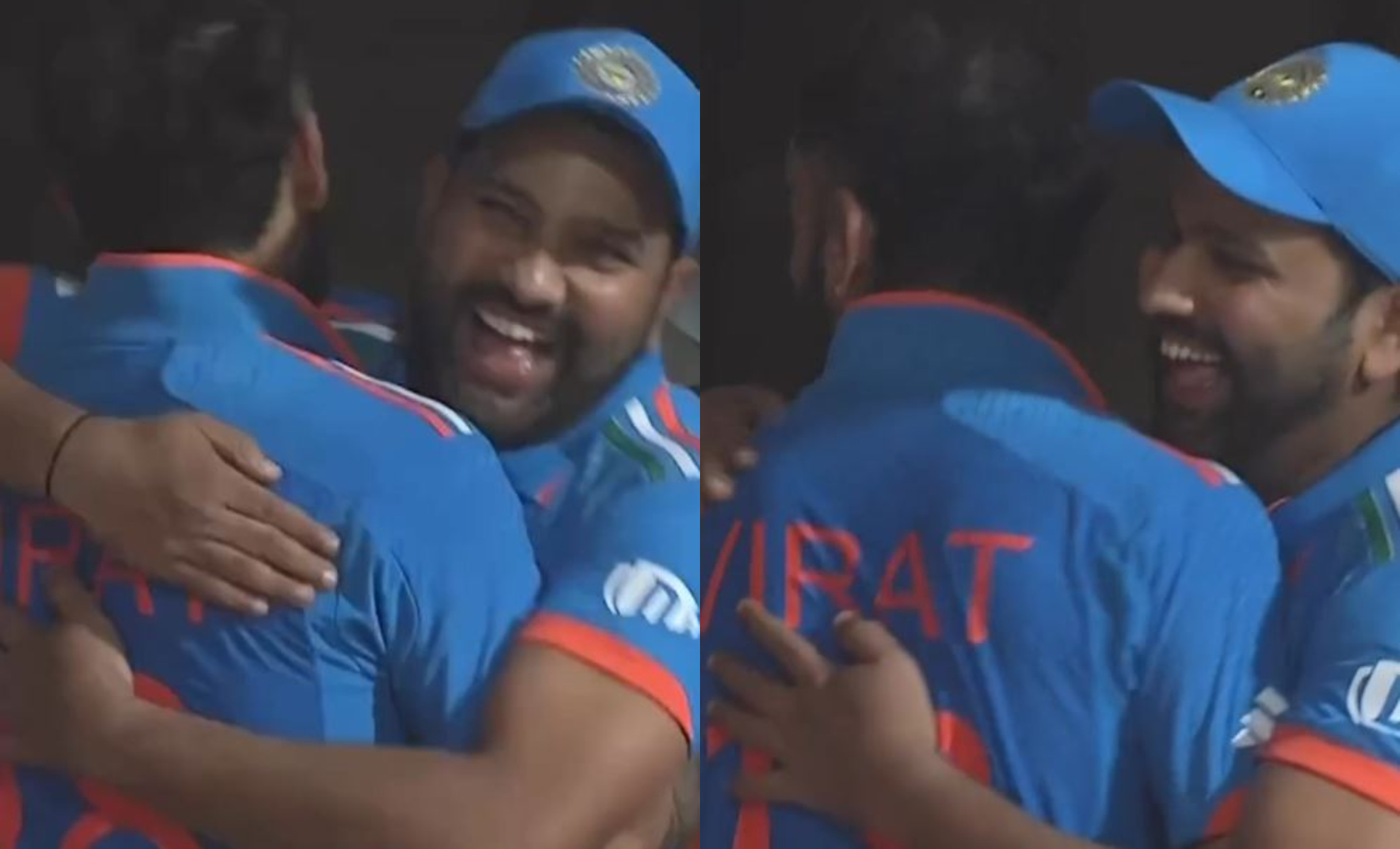 Rohit Sharma and Virat Kohli hug after India wins  | Instagram