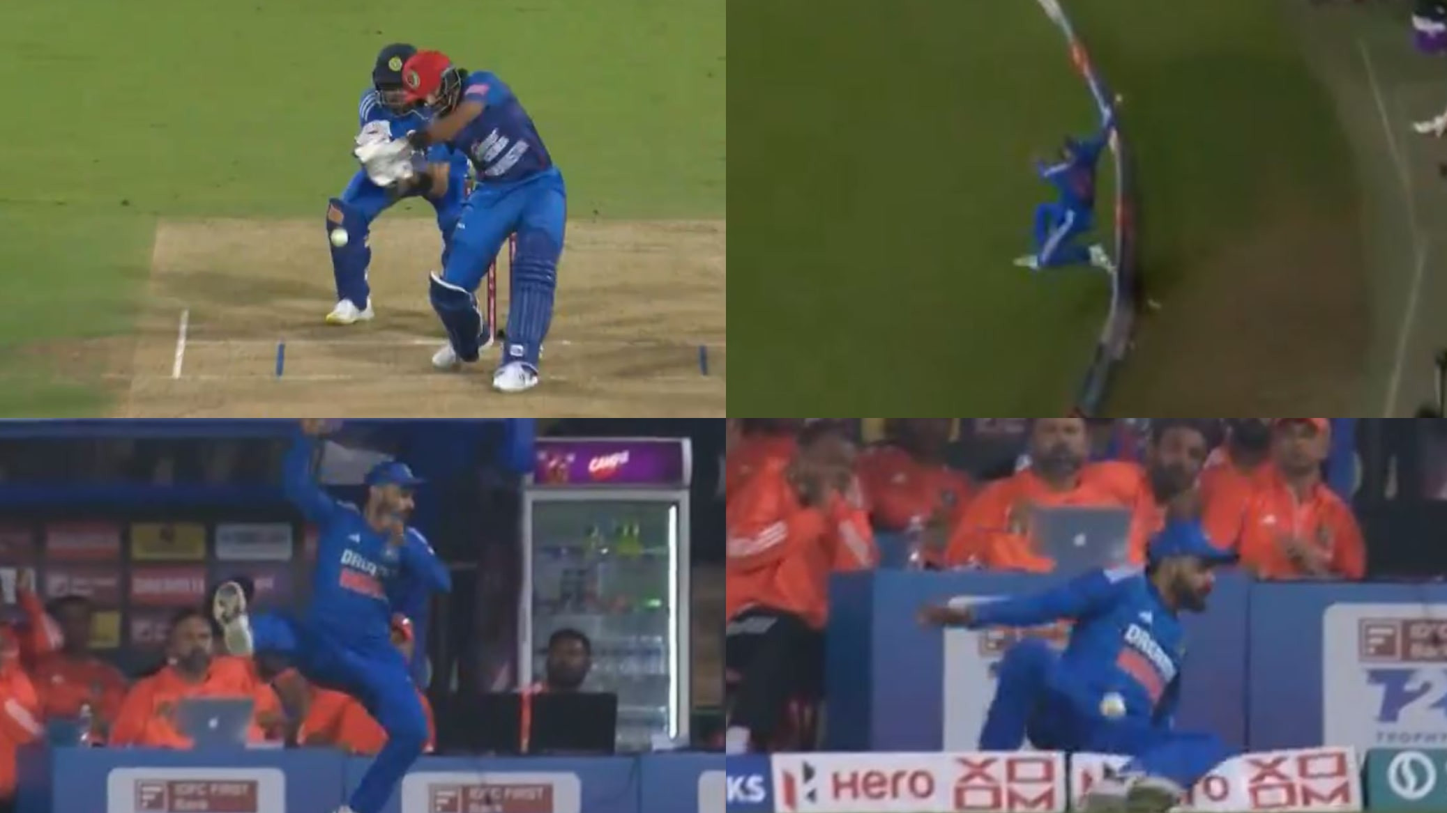 IND v AFG 2024: WATCH- Virat Kohli’s athletic effort at the boundary saves a sure six