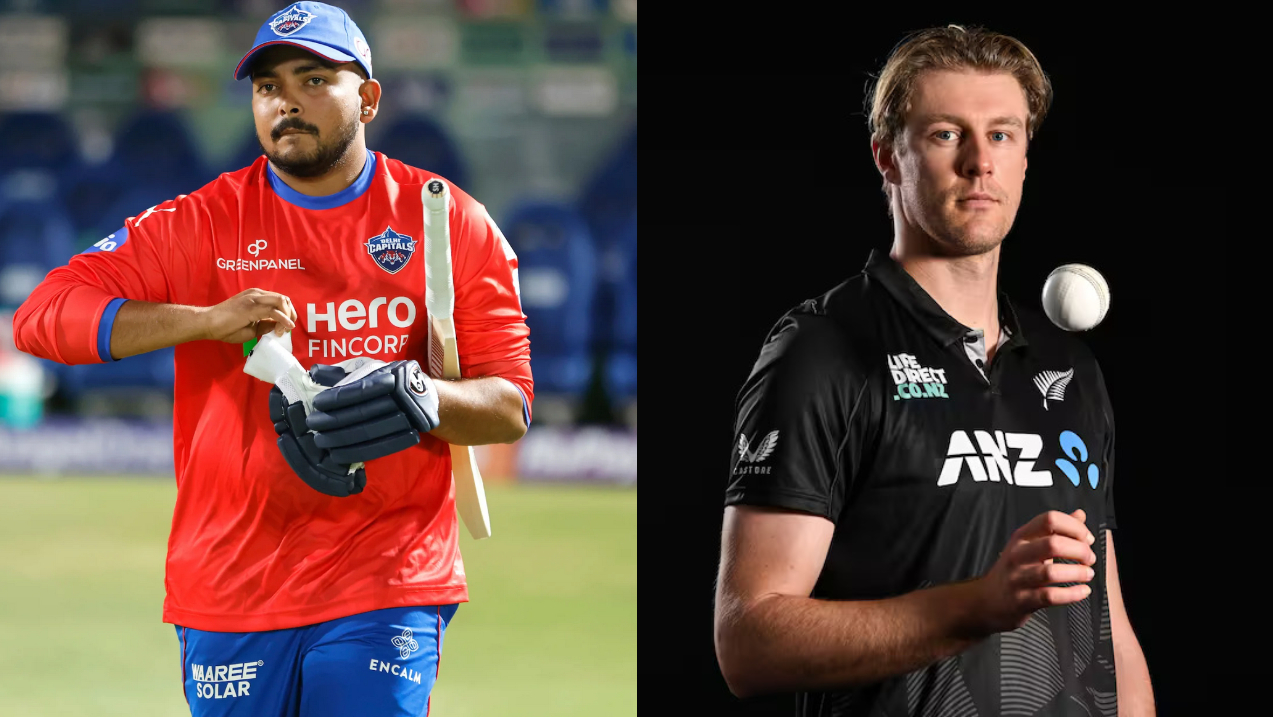 Prithvi Shaw and Kyle Jamieson | IPL-BCCI/NZC