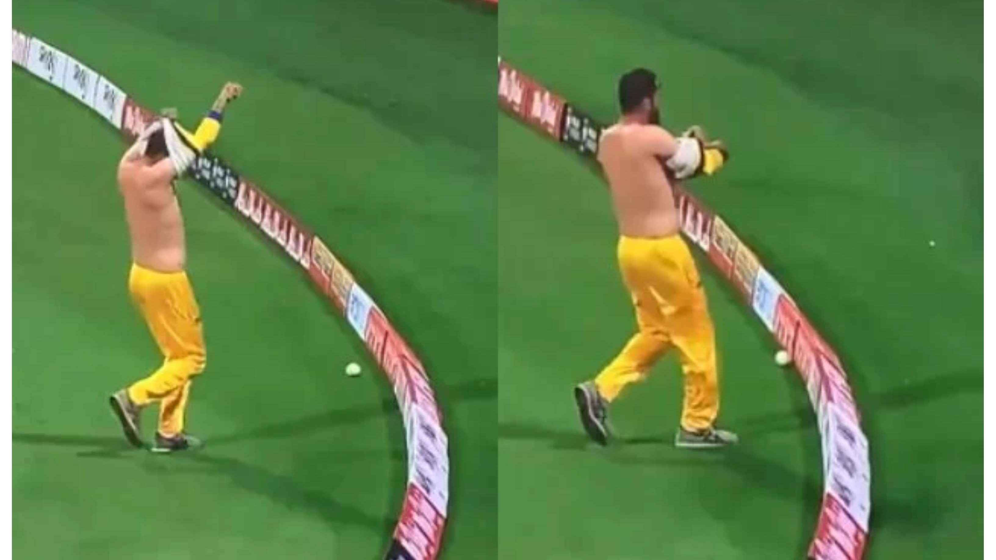 Abu Dhabi T10 2021: WATCH – Fielder fails to stop boundary as cameras caught him changing jersey