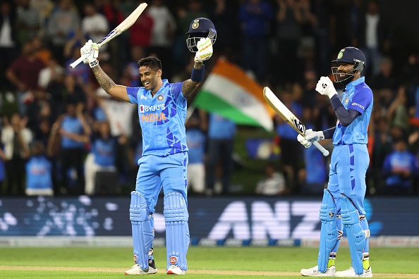 Suryakumar Yadav with Hardik Pandya  | Getty