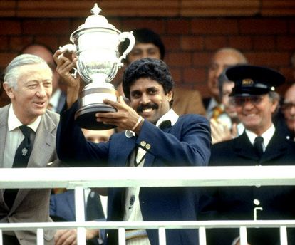 कपिल देव ने १९८३ में भारत के लिए विश्व कप जीता था 
