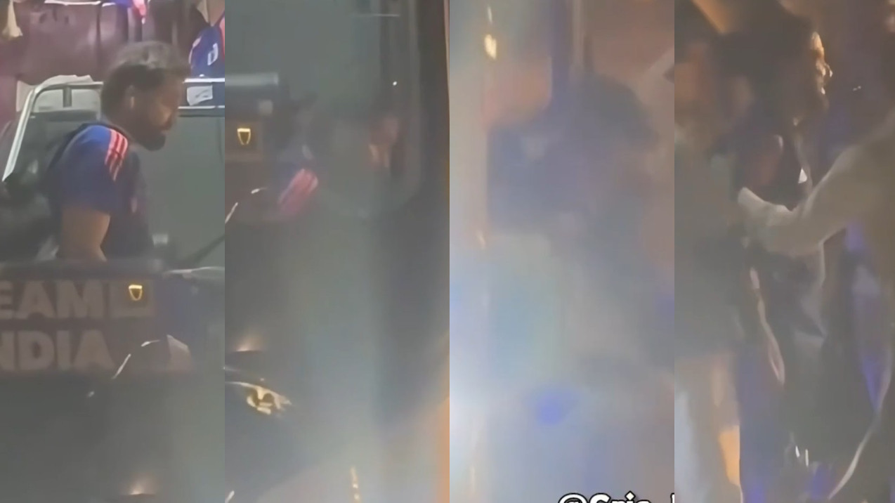 IND v WI 2026: WATCH- India suffers injury scare as Rohit Sharma slips and falls while deboarding team bus