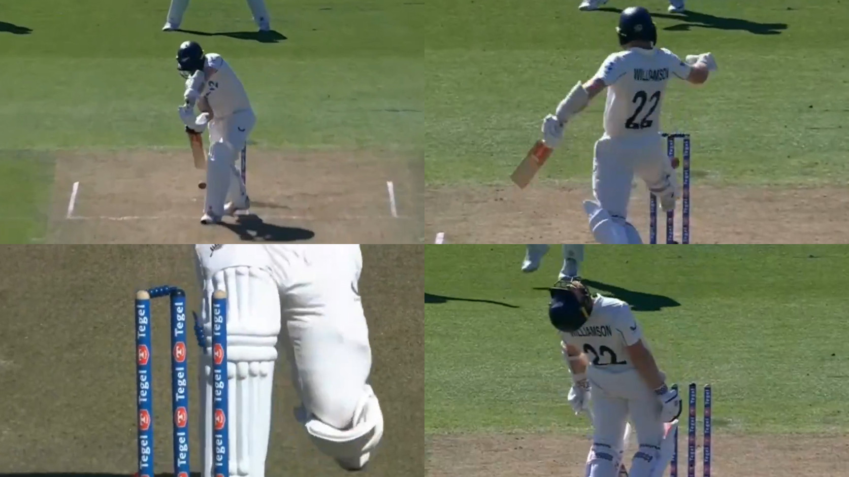 NZ v ENG 2024: WATCH- Kane Williamson gets out in a hilarious way; kicks ball onto his stumps