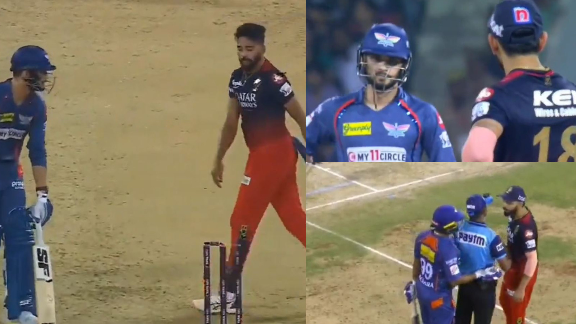 IPL 2023: WATCH- Tiff between Naveen Ul-Haq and Virat Kohli was triggered due to Mohammed Siraj’s this gesture