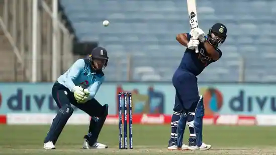 Rishabh Pant hit an audacious shot during the 3rd ODI | Twitter