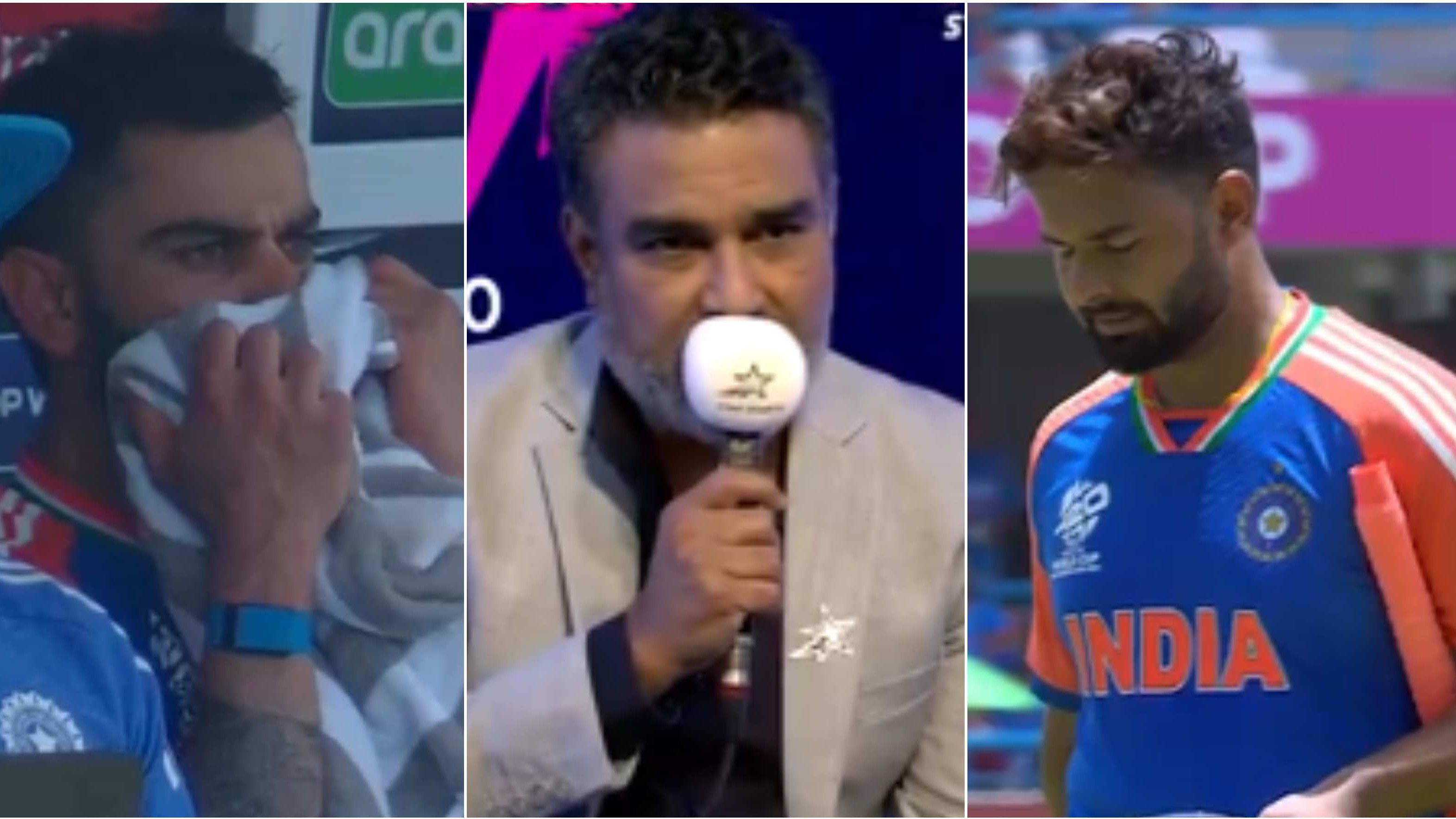 T20 World Cup 2024: WATCH - “He didn't know the camera was on him,” Manjrekar on Kohli’s reaction to Pant’s dismissal