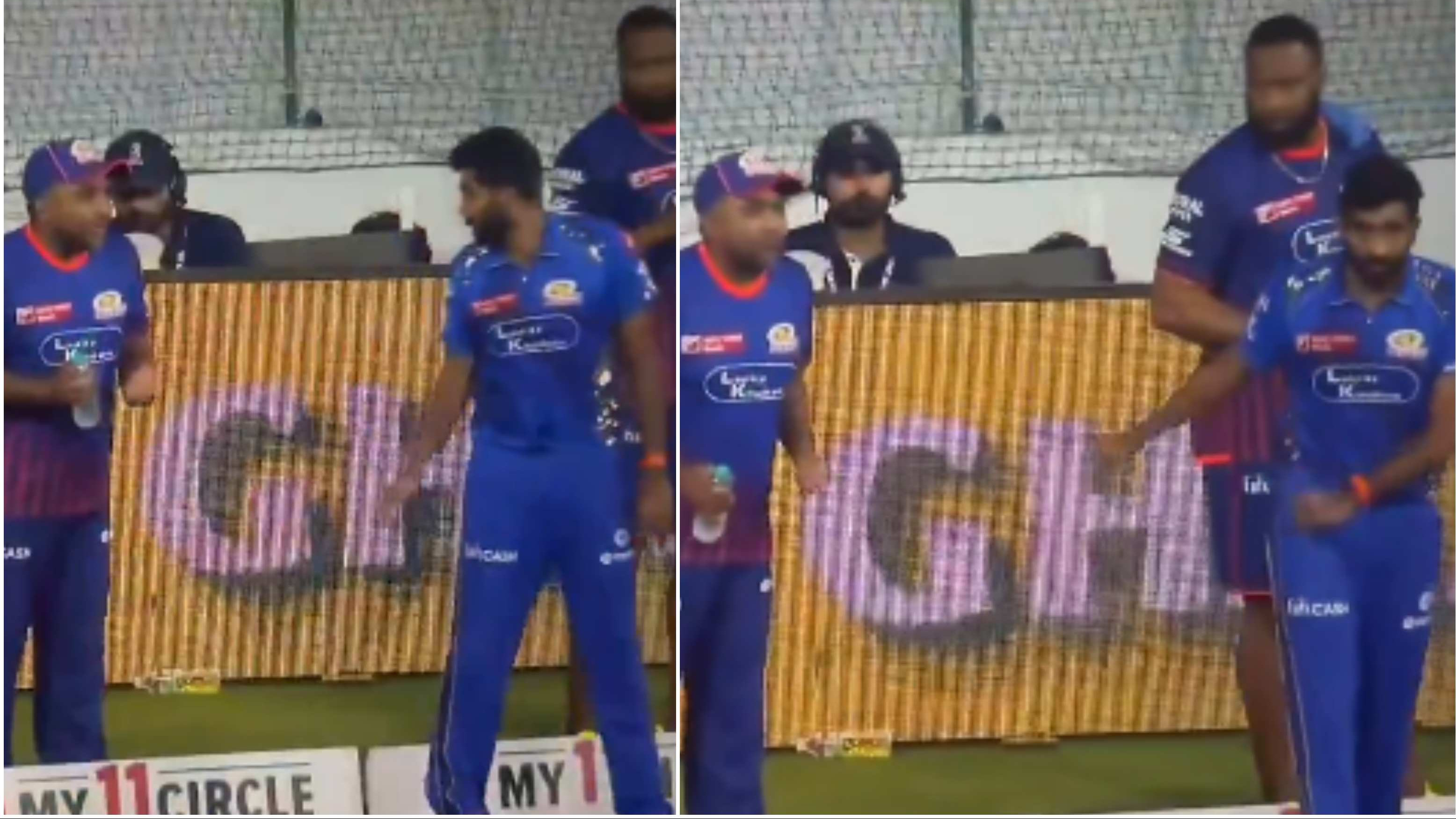 IPL 2025: WATCH – Jasprit Bumrah gestures MI head coach to stay calm during Eliminator clash against GT