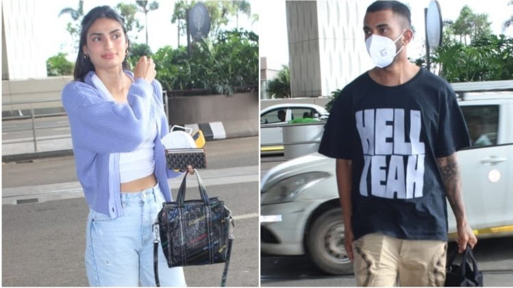 WATCH- KL Rahul and Athiya Shetty snapped at airport leaving for Germany 