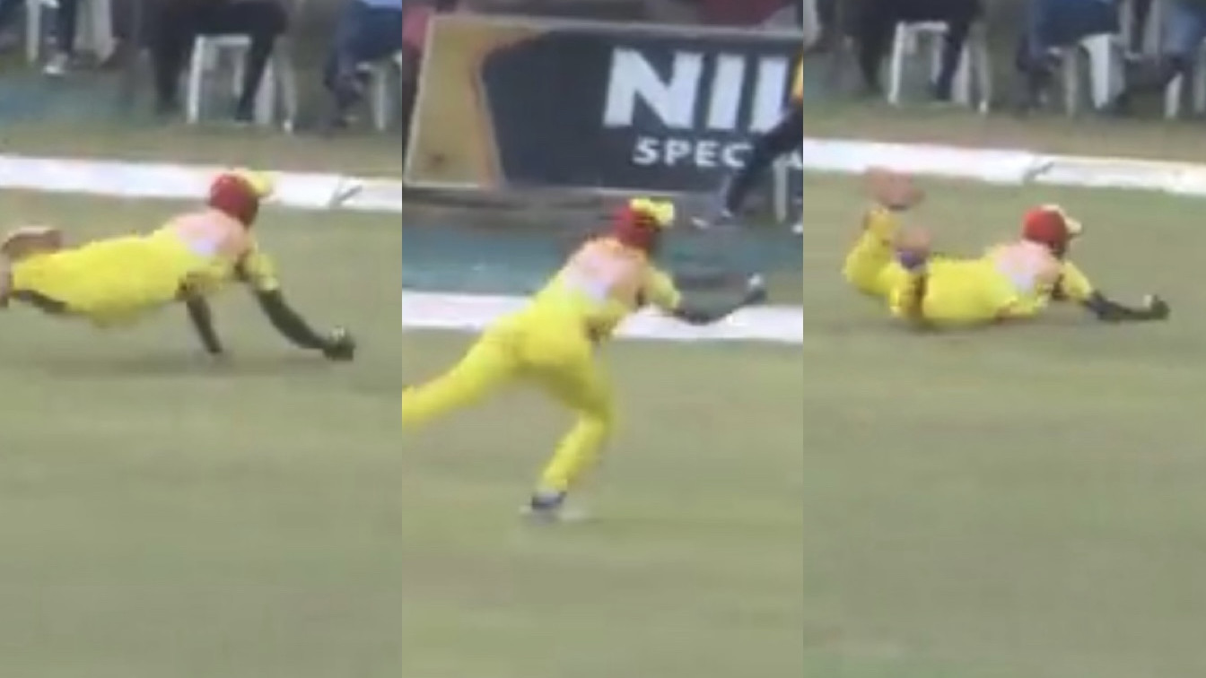 WATCH - Uganda's 41-year-old Frank Nsubuga takes one of the finest catches against Kenya 