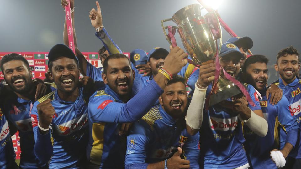 Sri Lanka celebrates T20I series win | AP