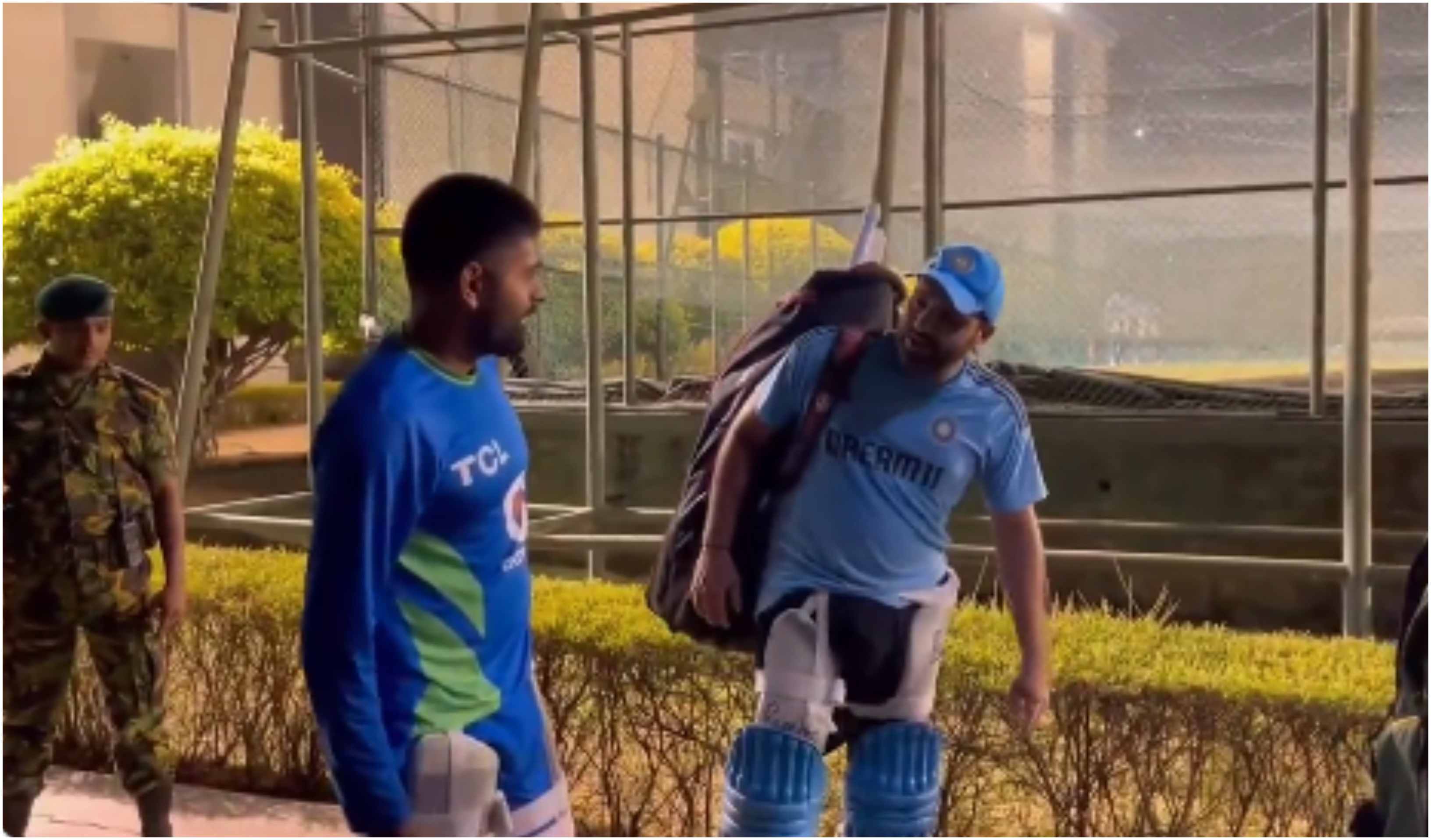 Babar Azam and Rohit Sharma interact with each other ahead of Asia Cup clash | PCB