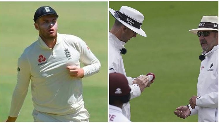 ENG v WI 2020: Umpires sanitise the ball after Dom Sibley accidentally applies saliva