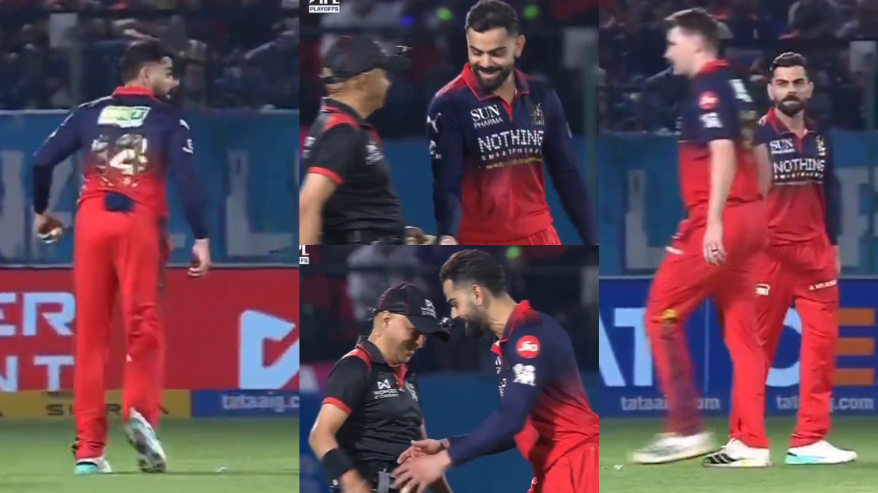 IPL 2026: WATCH- Virat Kohli pranks everyone; marks bowling run-up, before taking his cap back from umpire