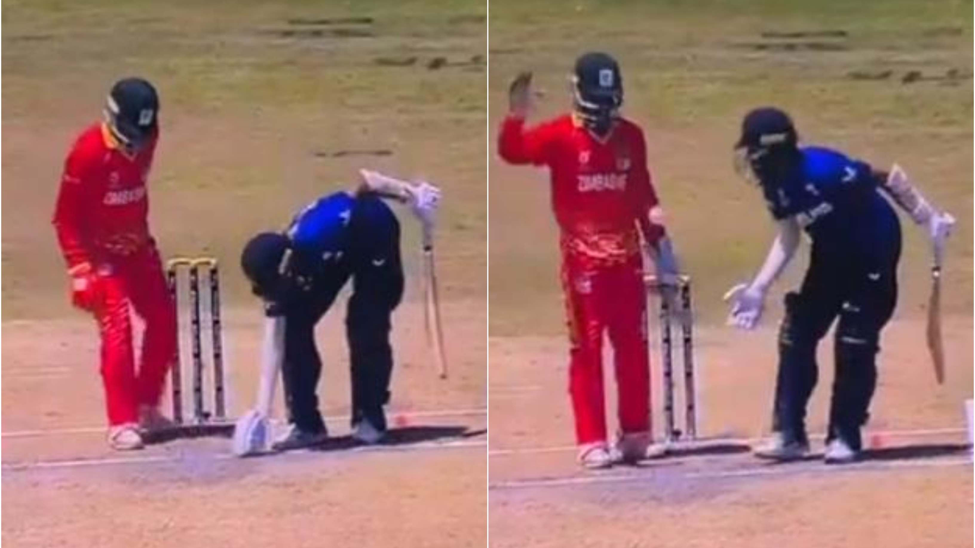 England batter Hamza Shaikh declared out for ‘obstructing the field’ during U-19 World Cup match against Zimbabwe