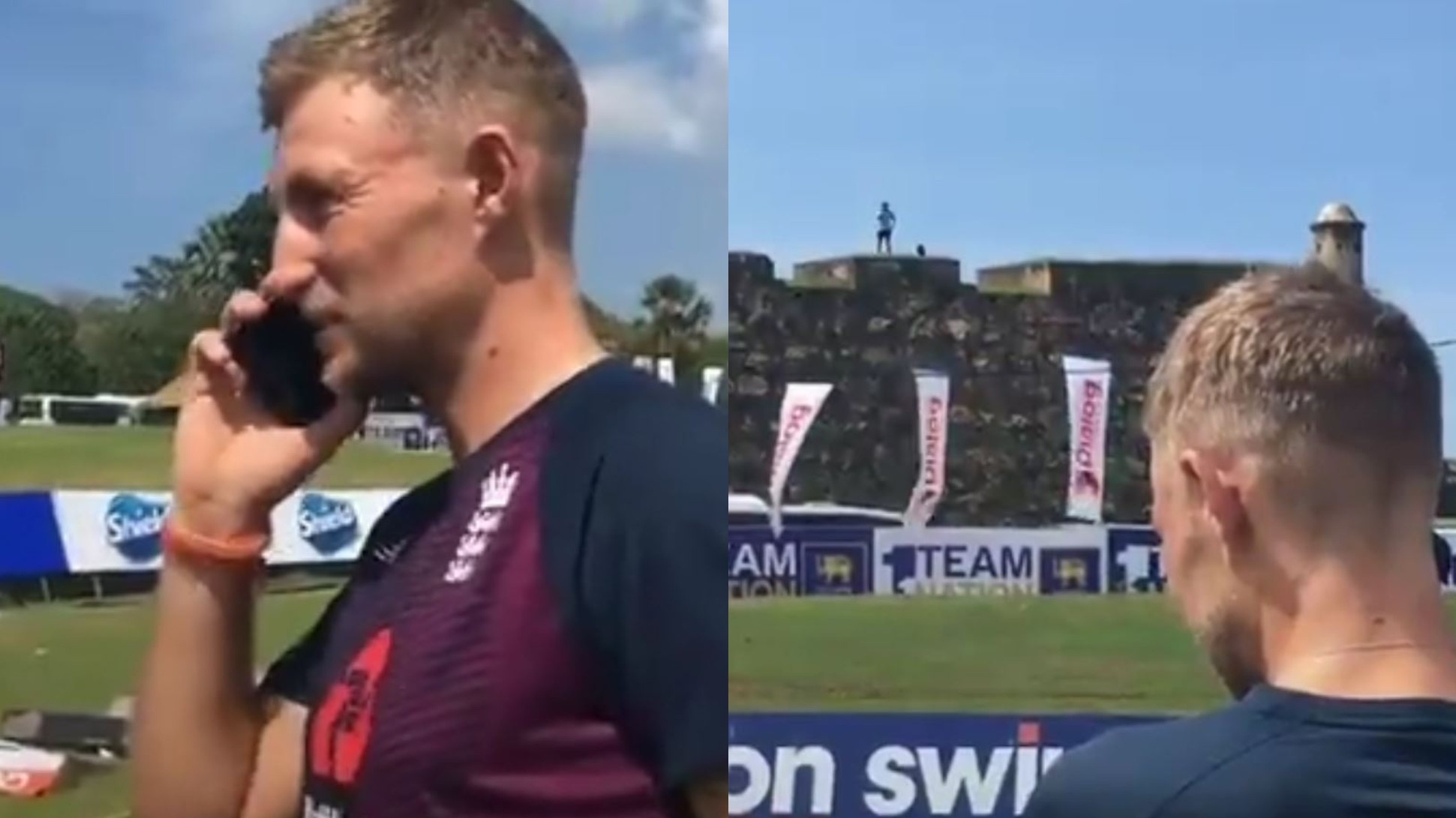 SL v ENG 2021: WATCH- England captain Joe Root calls superfan Rob Lewis after winning the first Test in Galle 