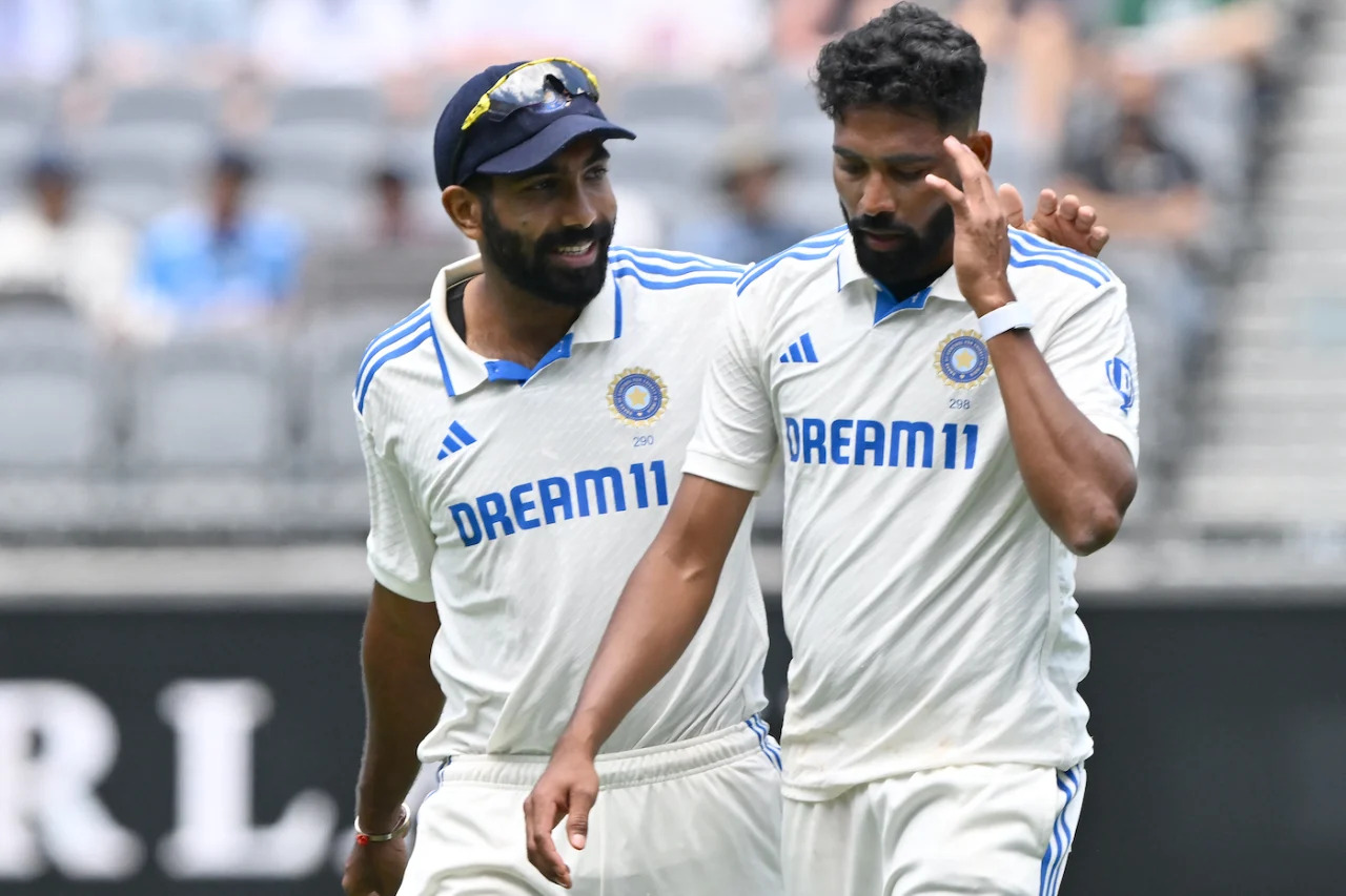 Jasprit Bumrah and Mohammed Siraj | Getty