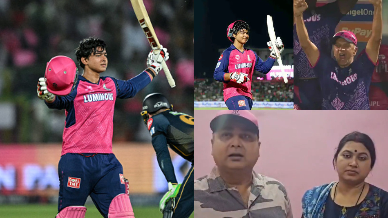 WATCH- Vaibhav Suryavanshi’s parents thank Bihar Cricket and Rahul Dravid after son’s maiden ton in IPL 2025 for RR