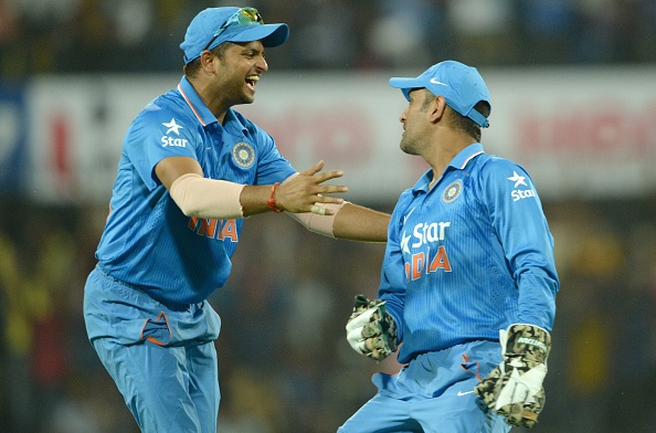 Suresh Raina and MS Dhoni | Getty