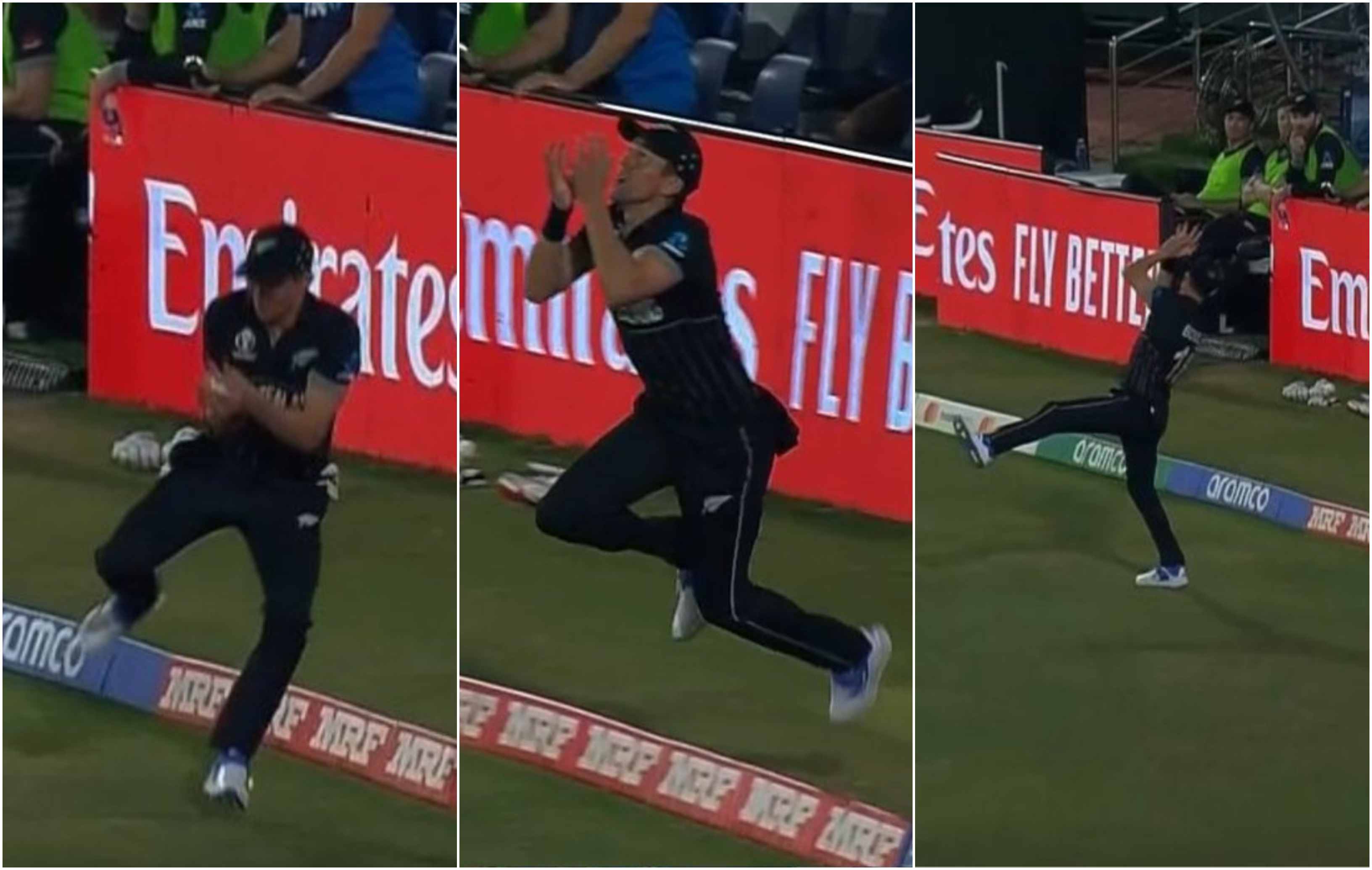 Trent Boult catch to dismiss Bas de Leede | Hotstar/Screengrab