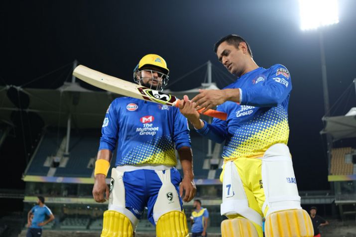 MS Dhoni and Suresh Raina | CSK Twitter