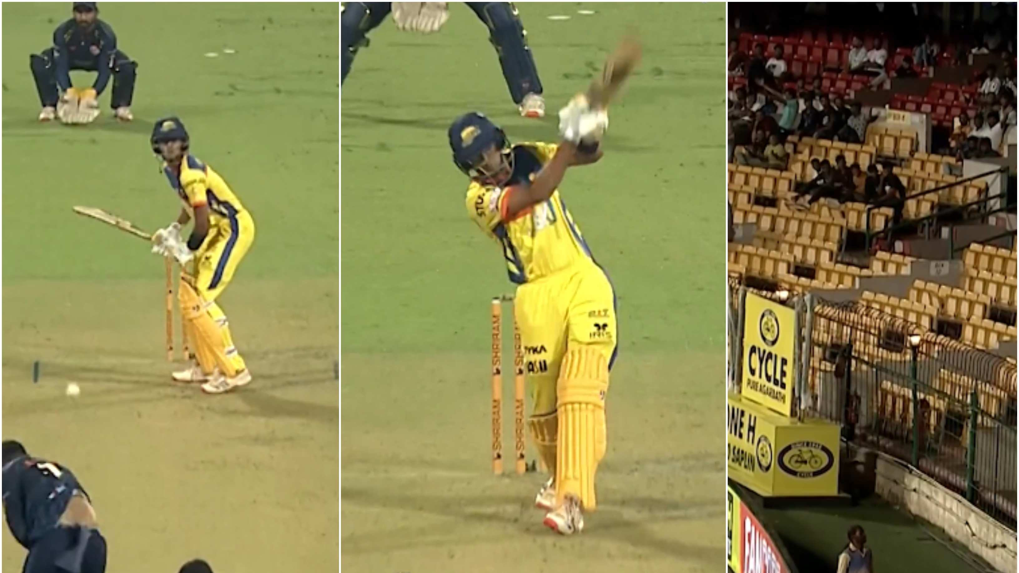 WATCH: Rahul Dravid’s son Samit plays a jaw-dropping pull shot for six in Maharaja Trophy T20 match