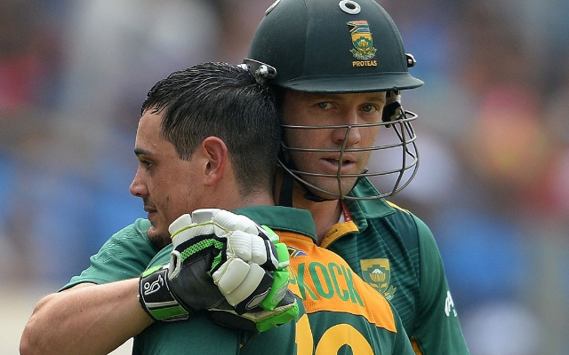 Quinton de Kock and AB de Villiers | AFP